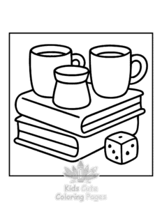Easy Bold & Easy Autumn Charm coloring sheet for young children