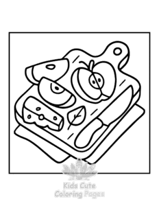 Printable Bold & Easy Autumn Charm coloring sheet for preschoolers