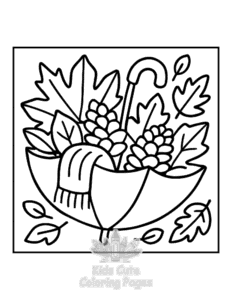 Free Bold & Easy Autumn Charm coloring pages to print at home