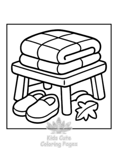 Printable Bold & Easy Autumn Charm coloring sheet for preschoolers