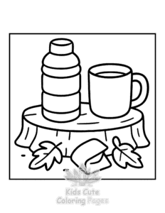 Bold & Easy Autumn Charm coloring page for classroom activities
