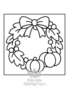 Easy Bold & Easy Comfy Fall coloring sheet for young children