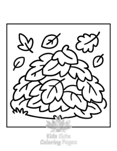 Free printable Bold & Easy Comfy Fall coloring page for kids