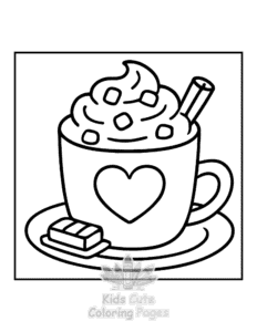 Free printable Bold & Easy Comfy Fall coloring page for kids