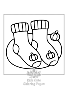 Printable Bold & Easy Comfy Fall coloring sheet for preschoolers