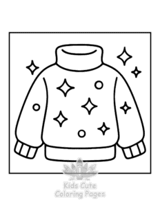 Simple Bold & Easy Comfy Fall coloring page for toddlers