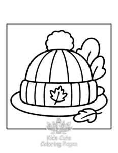 Bold & Easy Comfy Fall coloring page for classroom activities