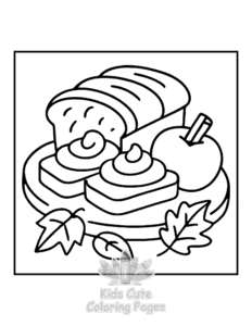 Printable Bold & Easy Comfy Fall coloring sheet for preschoolers