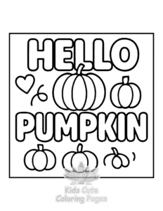 Free printable Bold & Easy Comfy Fall coloring page for kids