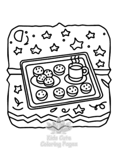 Bold Easy Cozy Girl coloring page for classroom activities