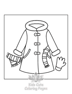 Free printable Bold & Easy Cozy Winter coloring page for kids