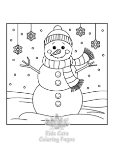 Free Bold & Easy Cozy Winter coloring pages to print at home