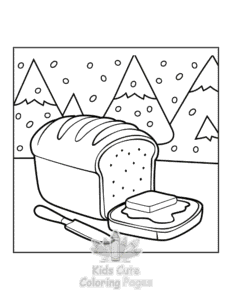 Bold & Easy Cozy Winter coloring page for classroom activities