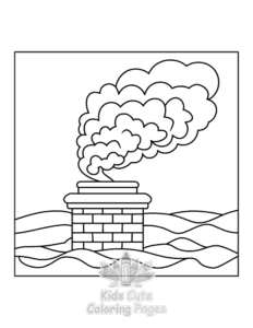 Bold & Easy Cozy Winter coloring page for classroom activities