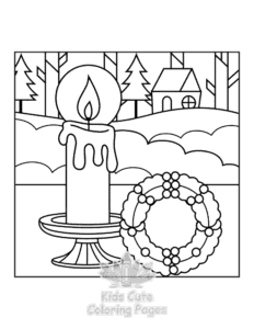 Bold & Easy Cozy Winter coloring page for classroom activities