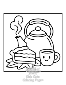 Simple Bold & Easy Fall Vibes coloring page for toddlers
