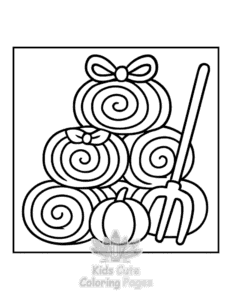 Bold & Easy Fall Vibes coloring page for classroom activities