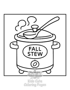 Easy Bold & Easy Fall Vibes coloring sheet for young children