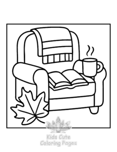 Bold & Easy Fall Vibes coloring page for girls, free to print