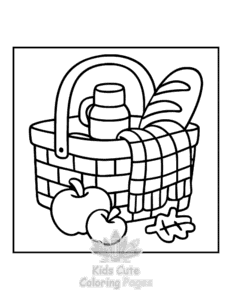 Bold & Easy Fall Vibes coloring page for girls, free to print