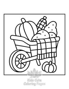 Simple Bold & Easy Fall Vibes coloring page for toddlers