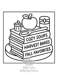Easy Bold & Easy Fall Vibes coloring sheet for young children