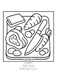 Simple Bold & Easy Fall Vibes coloring page for toddlers