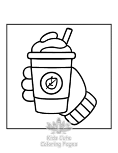 Simple Bold & Easy Fall Vibes coloring page for toddlers
