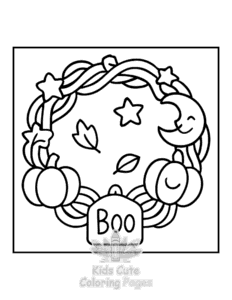 Bold & Easy Fall Vibes coloring page for classroom activities