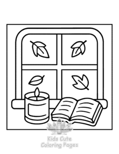 Easy Bold & Easy Fall Vibes coloring sheet for young children
