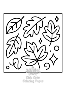 Bold & Easy Fall Vibes coloring page for classroom activities