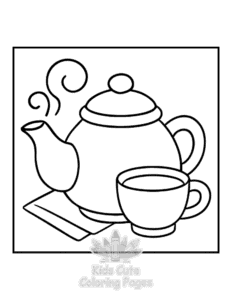 Free printable Bold & Easy Kitchen Stuff coloring page for kids