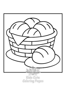 Bold & Easy Kitchen Stuff coloring page for girls, free to print