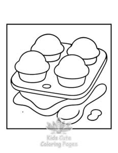 Free Bold & Easy Kitchen Stuff coloring pages to print at home