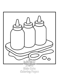 Bold & Easy Kitchen Stuff coloring page for classroom activities