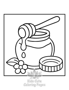 Bold & Easy Kitchen Stuff coloring page for girls, free to print