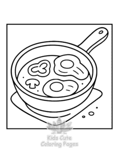 Bold & Easy Kitchen Stuff coloring page for boys, printable at home