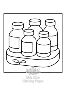 Free Bold & Easy Kitchen Stuff coloring pages to print at home