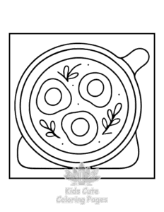 Bold & Easy Kitchen Stuff coloring page for classroom activities