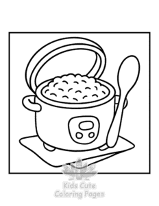 Bold & Easy Kitchen Stuff coloring page for classroom activities