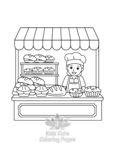 Free printable Bold Easy Little Corner coloring page for kids