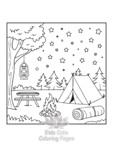 Printable Bold Easy Little Corner coloring sheet for preschoolers