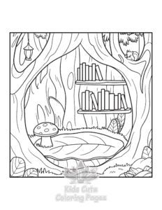 Easy Bold Easy Little Corner coloring sheet for young children
