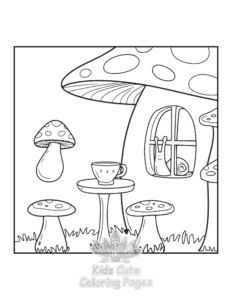 Simple Bold Easy Little Corner coloring page for toddlers