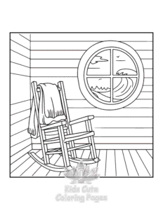 Bold Easy Little Corner coloring page for classroom activities