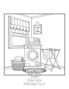 Simple Bold Easy Little Corner coloring page for toddlers