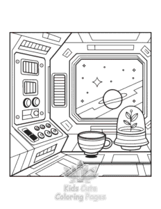 Bold Easy Little Corner coloring page for girls, free to print