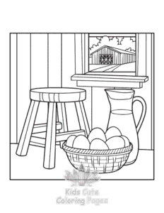 Easy Bold Easy Little Corner coloring sheet for young children