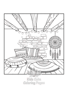 Free printable Bold Easy Little Corner coloring page for kids