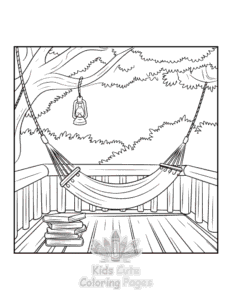 Simple Bold Easy Little Corner coloring page for toddlers